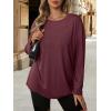 image:imageATHMILE Womens Oversized T Shirts Casual Tee Workout Tops Gym Clothes Summer Loose Fit Short Sleeve Graphics Basic Y2K 2026Zburgundy