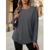 image:imageATHMILE Womens Oversized T Shirts Casual Tee Workout Tops Gym Clothes Summer Loose Fit Short Sleeve Graphics Basic Y2K 2026Zdeep Grey