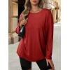 image:imageATHMILE Womens Oversized T Shirts Casual Tee Workout Tops Gym Clothes Summer Loose Fit Short Sleeve Graphics Basic Y2K 2026Zred