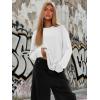 image:imageATHMILE Womens Oversized T Shirts Casual Tee Workout Tops Gym Clothes Summer Loose Fit Short Sleeve Graphics Basic Y2K 2026Zwhite