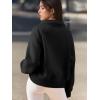 image:imageATHMILE Womens Sweatshirts Half Zip Cropped Pullover Fleece Quarter Zipper Hoodies 2026 Fall Fashion Outfits ClothesBlack