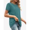 image:imageATHMILE Womens T Shirt Summer Tops Short Sleeve Fashion School Teachers Clothes 2026 Spring Beach Vacation TrendyBlue Geen