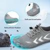 image:imageBarefoot Water Shoes Women Men Adult Hiking Swim Beach River Pool Hike Guarding Shoes Aqua Socks Protective Comfort Wide Toe Box Width Rock Climbing Vacation Outdoor 2026 NewGrey015