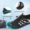 image:imageBarefoot Water Shoes Women Men Adult Hiking Swim Beach River Pool Hike Guarding Shoes Aqua Socks Protective Comfort Wide Toe Box Width Rock Climbing Vacation Outdoor 2026 NewBlack White019