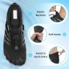 image:imageBarefoot Water Shoes Women Men Adult Hiking Swim Beach River Pool Hike Guarding Shoes Aqua Socks Protective Comfort Wide Toe Box Width Rock Climbing Vacation Outdoor 2026 NewBlack Grey019