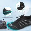 image:imageBarefoot Water Shoes Women Men Adult Hiking Swim Beach River Pool Hike Guarding Shoes Aqua Socks Protective Comfort Wide Toe Box Width Rock Climbing Vacation Outdoor 2026 NewBlack Grey019