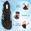 image:imageBarefoot Water Shoes Women Men Adult Hiking Swim Beach River Pool Hike Guarding Shoes Aqua Socks Protective Comfort Wide Toe Box Width Rock Climbing Vacation Outdoor 2026 NewBlack White019