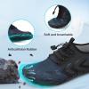 image:imageBarefoot Water Shoes Women Men Adult Hiking Swim Beach River Pool Hike Guarding Shoes Aqua Socks Protective Comfort Wide Toe Box Width Rock Climbing Vacation Outdoor 2026 NewBlue015
