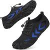 image:imageBarefoot Water Shoes Women Men Adult Hiking Swim Beach River Pool Hike Guarding Shoes Aqua Socks Protective Comfort Wide Toe Box Width Rock Climbing Vacation Outdoor 2026 NewBlack Blue015