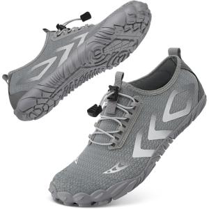 image:imageBarefoot Water Shoes Women Men Adult Hiking Swim Beach River Pool Hike Guarding Shoes Aqua Socks Protective Comfort Wide Toe Box Width Rock Climbing Vacation Outdoor 2026 NewGrey015