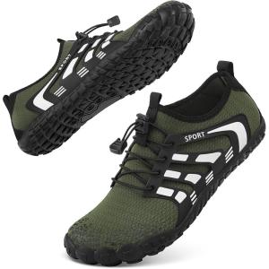 image:imageBarefoot Water Shoes Women Men Adult Hiking Swim Beach River Pool Hike Guarding Shoes Aqua Socks Protective Comfort Wide Toe Box Width Rock Climbing Vacation Outdoor 2026 NewGreen019