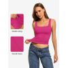 image:imageATHMILE Double Lined Tank Tops for Women Summer Square Neck Sleeveless Basic Spring Going Out TopMagenta