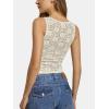image:imageATHMILE Tank Top for Women Crop Square Neck Lace Trim Spring Summer Sleeveless Double Lined Basic Going Out Y2k Outfits 2026Offwhite