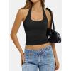 image:imageATHMILE Tank Top for Women Halter Double Lined Spring Summer Backless Y2K Sexy Trendy Going Out Fashion Clothing 2026Black