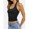 image:imageATHMILE Tank Top for Women Halter Double Lined Spring Summer Backless Y2K Sexy Trendy Going Out Fashion Clothing 2026Black
