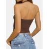 image:imageATHMILE Tank Top for Women Halter Double Lined Spring Summer Backless Y2K Sexy Trendy Going Out Fashion Clothing 2026Brown