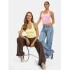 image:imageATHMILE Tank Top for Women Halter Double Lined Spring Summer Backless Y2K Sexy Trendy Going Out Fashion Clothing 2026Light Yellow