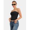 image:imageATHMILE Women Sexy Tube Top Summer Y2K Going Out Double Lined Basic Tank TopBlack