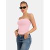 image:imageATHMILE Women Sexy Tube Top Summer Y2K Going Out Double Lined Basic Tank TopPink