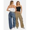 image:imageATHMILE Women Sexy Tube Top Summer Y2K Going Out Double Lined Basic Tank TopWhite