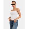 image:imageATHMILE Women Sexy Tube Top Summer Y2K Going Out Double Lined Basic Tank TopWhite