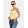 image:imageATHMILE Women Sexy Tube Top Summer Y2K Going Out Double Lined Basic Tank TopYellow