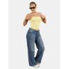 image:imageATHMILE Women Sexy Tube Top Summer Y2K Going Out Double Lined Basic Tank TopYellow