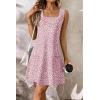 image:imageATHMILE Womens Square Neck Tank Dresses 2026 Summer Spring Loose Swing Sundresses with Pockets PlainPrintPink Polka Dots