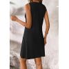 image:imageATHMILE Womens Summer Dresses V Neck Sleeveless Tank Sundresses Beach Vacation Casual Clothes with PocketsBlack