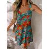 image:imageATHMILE Womens Summer Dresses V Neck Sleeveless Tank Sundresses Beach Vacation Casual Clothes with PocketsMaple Leaves