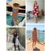 image:imageATHMILE Womens Summer Dresses V Neck Sleeveless Tank Sundresses Beach Vacation Casual Clothes with PocketsRed