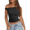 image:imageATHMILE Womens Off The Shoulder Tops Summer Sleeveless Shirts Going Out Crop Tank Top Y2K T Corset Tube Fashion Outfits 2026Black