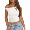 image:imageATHMILE Womens Off The Shoulder Tops Summer Sleeveless Shirts Going Out Crop Tank Top Y2K T Corset Tube Fashion Outfits 2026White