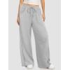 image:imageATHMILE Womens Baggy Wide Leg Pants Y2k Teen Girl Drawstring Track Pants Lounge Sweatpants Women 2026Grey