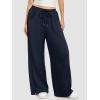 image:imageATHMILE Womens Baggy Wide Leg Pants Y2k Teen Girl Drawstring Track Pants Lounge Sweatpants Women 2026Navy