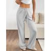 image:imageATHMILE Womens Sweatpants Wide Leg Barrel Pants Baggy Joggers Low Waist Fall Fashion Winter Clothing Pockets 2026Grey