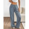 image:imageATHMILE Womens Sweatpants Wide Leg Barrel Pants Baggy Joggers Low Waist Fall Fashion Winter Clothing Pockets 2026Grey Blue