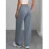 image:imageATHMILE Womens Sweatpants Wide Leg Barrel Pants Baggy Joggers Low Waist Fall Fashion Winter Clothing Pockets 2026Grey Blue