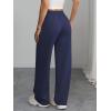 image:imageATHMILE Womens Sweatpants Wide Leg Barrel Pants Baggy Joggers Low Waist Fall Fashion Winter Clothing Pockets 2026Navy Blue