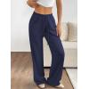 image:imageATHMILE Womens Sweatpants Wide Leg Barrel Pants Baggy Joggers Low Waist Fall Fashion Winter Clothing Pockets 2026Navy Blue