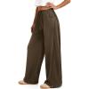 image:imageATHMILE Womens Baggy Wide Leg Pants Y2k Teen Girl Drawstring Track Pants Lounge Sweatpants Women 2026Coffee