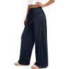 image:imageATHMILE Womens Baggy Wide Leg Pants Y2k Teen Girl Drawstring Track Pants Lounge Sweatpants Women 2026Navy