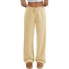 image:imageATHMILE Womens Sweatpants Wide Leg Barrel Pants Baggy Joggers Low Waist Fall Fashion Winter Clothing Pockets 2026Apricot