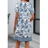 image:imageATHMILE Dresses for Women Casual Summer Boho Dress Short Sleeve Fashion Beach Vacation Clothes V Neck Date OutfitsMandala Boho Printed