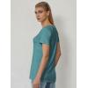 image:imageATHMILE T Shirts Short Sleeve V Neck Tees for Women Fashion Tops Trendy Soft Casual Summer Clothes Outfits 2026Blue Green
