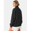 image:imageATHMILE Fleece Sweatshirt for Women Oversized Sweatshirts with Pockets Turtleneck Pullover Fashion Outfits Clothes 2026Black