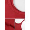 image:imageATHMILE Women Tank Top Sleeveless Scoop Neck Form Fitting Ribbed Knit Basic Cami Shirts1 Short Length Red