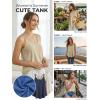 image:imageATHMILE Womens Tank Tops Sleeveless Summer Top Spaghetti Strap Spring Shirt Loose Fit Beach Vacation 2026 CasualApricot