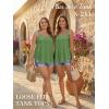 image:imageATHMILE Womens Tank Tops Sleeveless Summer Top Spaghetti Strap Spring Shirt Loose Fit Beach Vacation 2026 CasualArmy Green