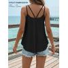 image:imageATHMILE Womens Tank Tops Sleeveless Summer Top Spaghetti Strap Spring Shirt Loose Fit Beach Vacation 2026 CasualBlack